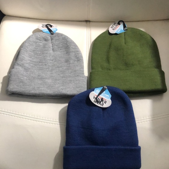 24/7 Life Plain Beanie Unisex Wind Resistant Winter Beanies Hats Size One(New) - Picture 1 of 11